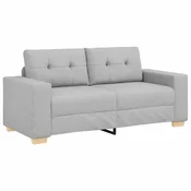 Vidaxl Dvosed sive barve 180x77x82 cm blago