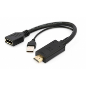 A-HDMIM-DPF-01 Gembird Active 4K HDMI to DisplayPort adapter, black