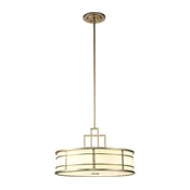 Feiss FE-FUSION-P-L-PNBR - Luster na šipci FUSION 3xE27/40W/230V zlatna