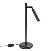 SOLLUX lighting Moderna črna namizna svetilka, premični senčnik, stikalo, 1xG9 8W PASTELO Sollux Lighting