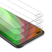 Cadorabo CADORABO Oppo A92s - Zaščitna folija v visoka prosojnost - 3-pack Kaljeno zaščitno steklo za zaslone s trdoto 9H in združljivostjo s 3D dotikom, (20548926)