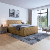 Livetastic BOXSPRING POSTELJA 180 cm  x 200 cm , les, kovina, umetna masa, tekstil bež