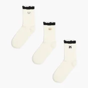 Cropp - 3 pack čarapa - white