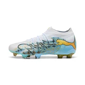 PUMA FUTURE 9 ULTIMATE PLAYMAKER FG Football Boots Unisex, Shoes, White/Vibrant Blue/Sun Stream, 44.5