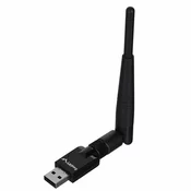 Lanberg Lanberg NC-0150-WE brezžična omrežna kartica WLAN 150 Mbit/s za PC/Laptop | Zunanji antena | Črna barva