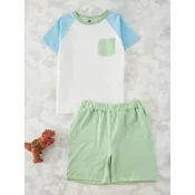 Trendyol Komplet svetlo modra/pastelno zelena/bela