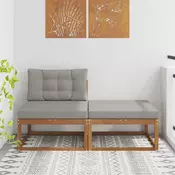 Sekcionalna sofa s jastukom 2 Komad Prirodna