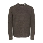 Only & Sons Pulover pikčasto rjava