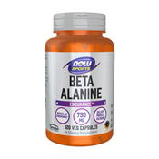 Beta-alanin, 750 mg NOW (120 veganskih kapsul)