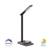 Braytron Stona lampa + wireless punjenje BRY-LB145-5W-CRNA-DIMABILNA
