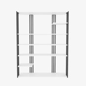 Conceptum Hypnose Polica 120x160x29,6cm Belo-Crna