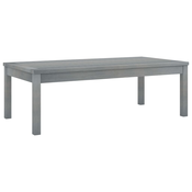 Stolic za kavu 100x50x33 cm sivi od masivnog bagremovog drva