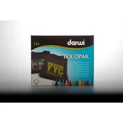 EFCO DARWI TEX OPAK tekstilni markerji komplet 12 x 6 ml