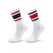 Tommy Hilfiger Set 2 parov otroških visokih nogavic 701229942 Bela