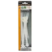 Komplet kabelskih vezic - 75 kosov/paket - prozorne