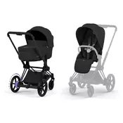Cybex Voziček 2v1 ePriam komplet comfort Platinum sepia black