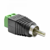 DELOCK Delock 65417 cinch adapter [1x moški cinch konektor - 1x 2-žilni kabel] črna  0.00 m, (20417027)