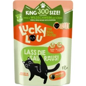 Lucky Lou Life Stage Pouch mačja hrana Adult - govedina in divji prašič - 300 g