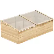 Homestar Lesena hladna greda za rastlinjak 100x50x35 cm naravna