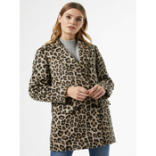 Light brown coat with leopard print Dorothy Perkins