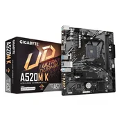 GIGABYTE PLACA BASE GIGABYTE A520M K AM4 MATX 2XDDR4, (20466774)