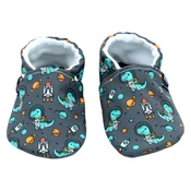 SNUGI papuce CK2605 Space Dino M grey 26-27