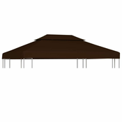 shumee Streha za paviljon 2-delna 310 g/m2 4x3 m rjava