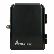 Extralink Eliza V2 | Fiber optic terminal box | 16 core, black, mid-span