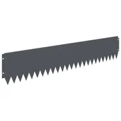 Vidaxl Robovi trave 20 szt. 103 x 20 cm Jeklo Antracit