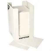Papstar Beli dvoslojni prtički 1/4 v dozirniku 20 x 20 cm 100 kosov.