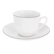 Bela porcelanasta skodelica za kapučino 210 ml Decora – Orion