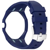 INF Zamenljiv pašček Swatch x AP Royal Pop, PC+silikon, modra, 4.4cm, (5000306664)