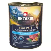 Konserva Ontario Adult telečja pašteta z okusom kurkume 800g