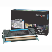 LEXMARK X748H3CG, originalan toner , azurni, 10000 stranica
