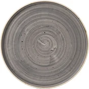 CHURCHILL Stonecast Peppercorn Grey plitev krožnik, o: 157 mm (6 kos)