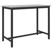 vidaXL miza Siva Sonoma 100 x 50 x 76,5 cm Inženirski les in jeklo