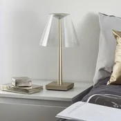 Rotaliana Dina+ T1 LED-akumulatorska namizna svetilka bronasta - Dnevna soba/jedilnica - Dizajn - bela, prosojna, mat bronasta - Kovina