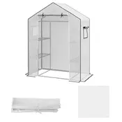 Homestar Zamenjava pokrova za rastlinjak 140x73x190 cm bela