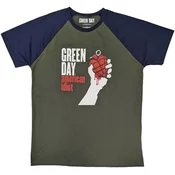 Green Day American Idiot Khaki Green & Navy Blue XL Majica