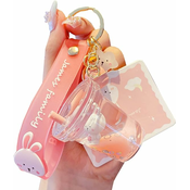 Generic Cute Keychain Animal Liquid Floating Kawaii Keychain Backpack Pendant Pendant Wrist Keychain For Girls Women, (21066450)