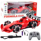 RC dirkalnik LEAN TOYS, rdeč, učinek dima, LED luči