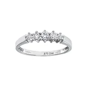 DIAMANT LETERNEL Prstan Eternity-Ring aus 375 Weißgold mit 0.25 Karat Diamant srebrna