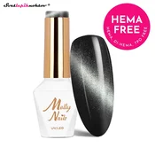 MOLLY NAILS CAT EYE gel lak 240 - Black Obsession
