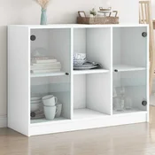 Komoda bela 102x37x75,5 cm inženirski les