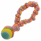 Dog Fantasy Prevleka vrvi barvni + vzorec teniške žogice št. 1 - 28 cm