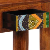 konzolna miza 80x35x75 cm masivni les akacija - vidaXL - Rjava - 22.75 - 80 cm - 2025-vidaXL