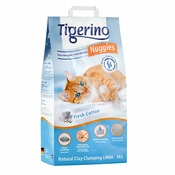 [PIJESAK MJESECA] Tigerino Nuggies macji pijesak - 2 x 14 l Tigerino Nuggies macji pijesak krupni - miris baby puderaBESPLATNA dostava od 299kn