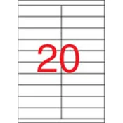 Oznake, univerzalne, 105x29 mm, APLI, 2000 oznaka/pak 01299