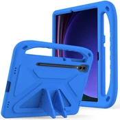 GS Ovitek za otroke Samsung Galaxy Tab S9 FE+ z ročajem, moder