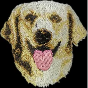 shumee Zlati prinašalec - našitek v obliki psa, vezeni našitek, edinstvena dekoracija nahrbtnika znamke Art-Dog